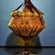 Large orange Bohemian crystal candy maker