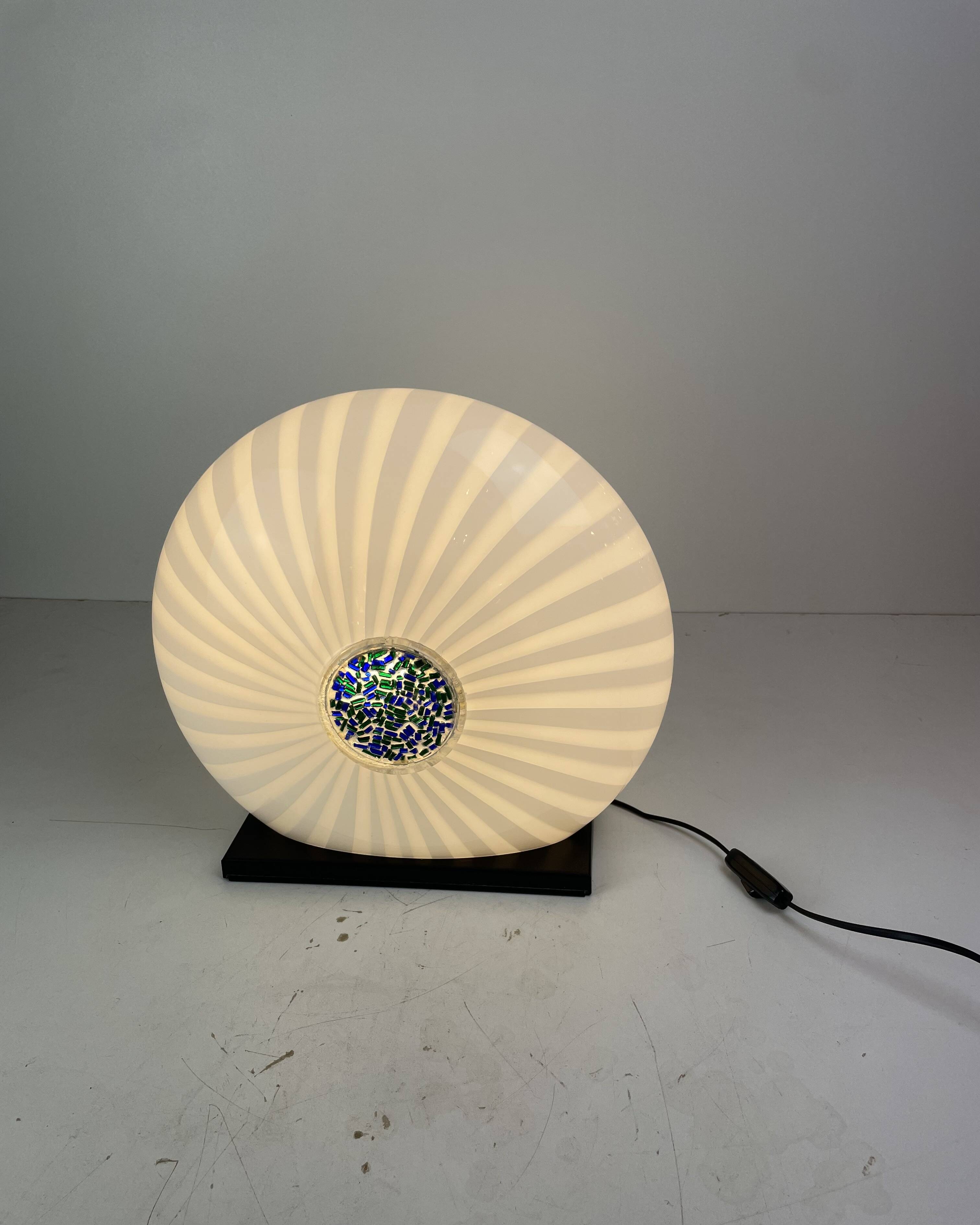Murano Glass Table Lamp, Italy, 1980s