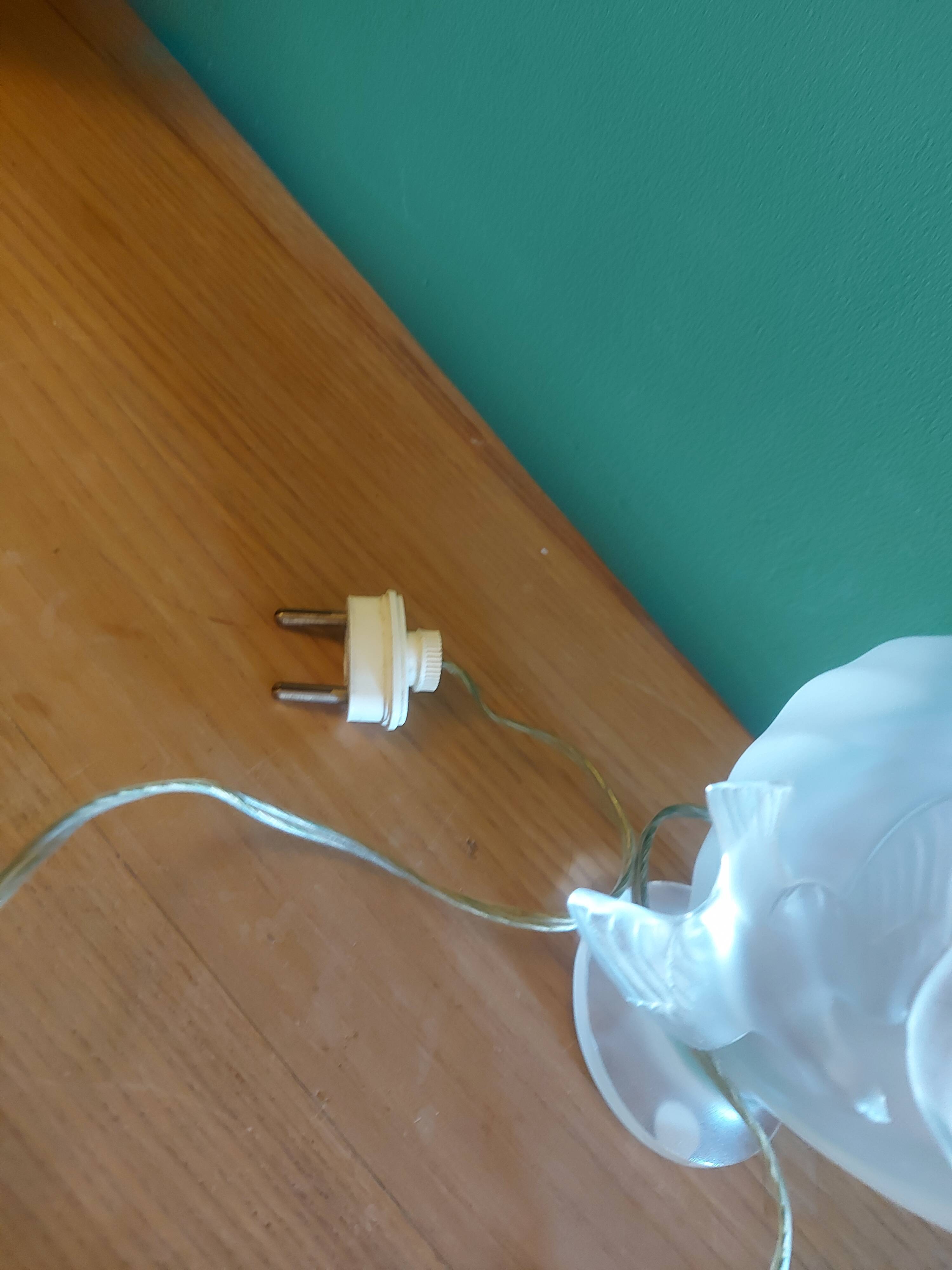 Lalique crystal lamp foot, doves