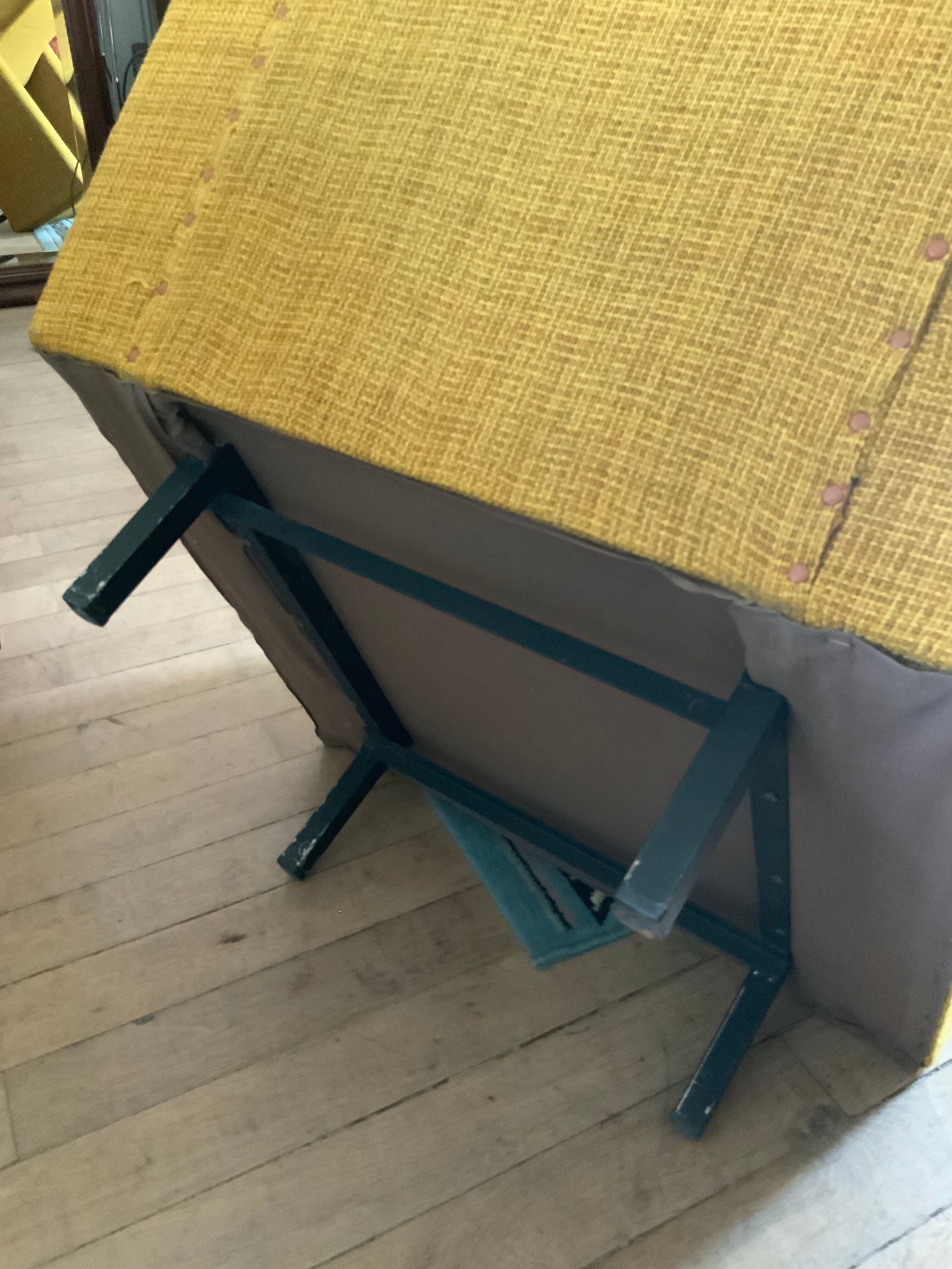 Vintage mustard yellow armchair