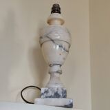 Alabaster lamp base - white stone lamp