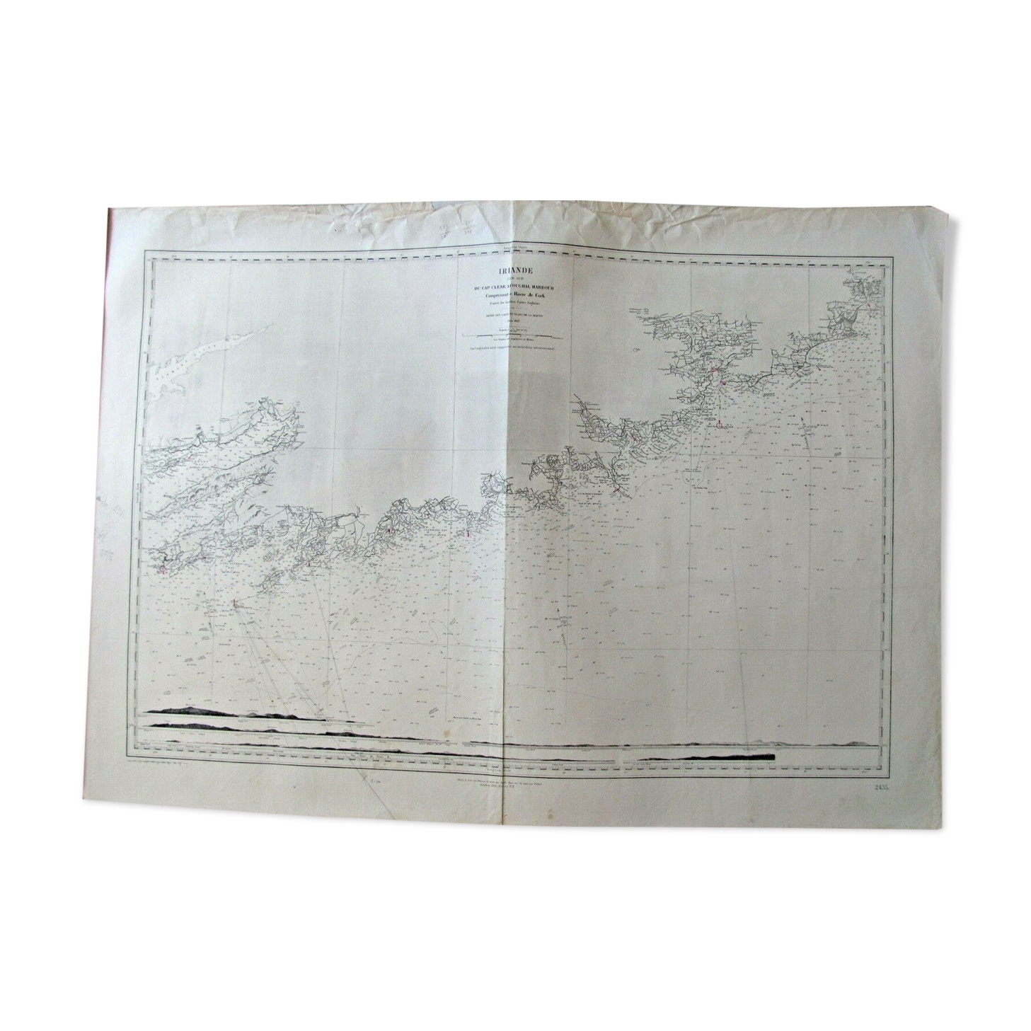 Chart - Ireland: Cape Clear Youghal Harbour Cork Baltimore Harbour