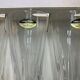 6 crystal champagne flutes from Arques model Versailles