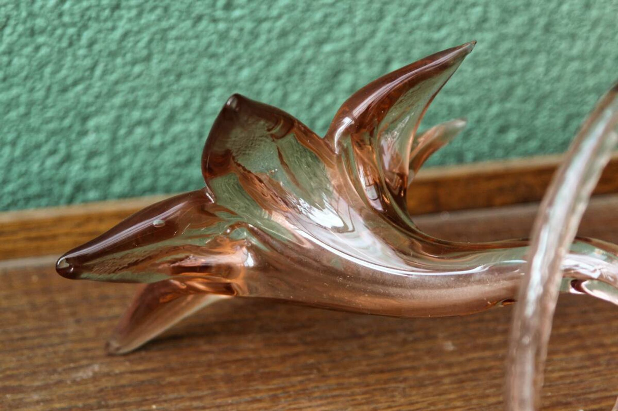 Soliflore vase in blown glass, flower shape
