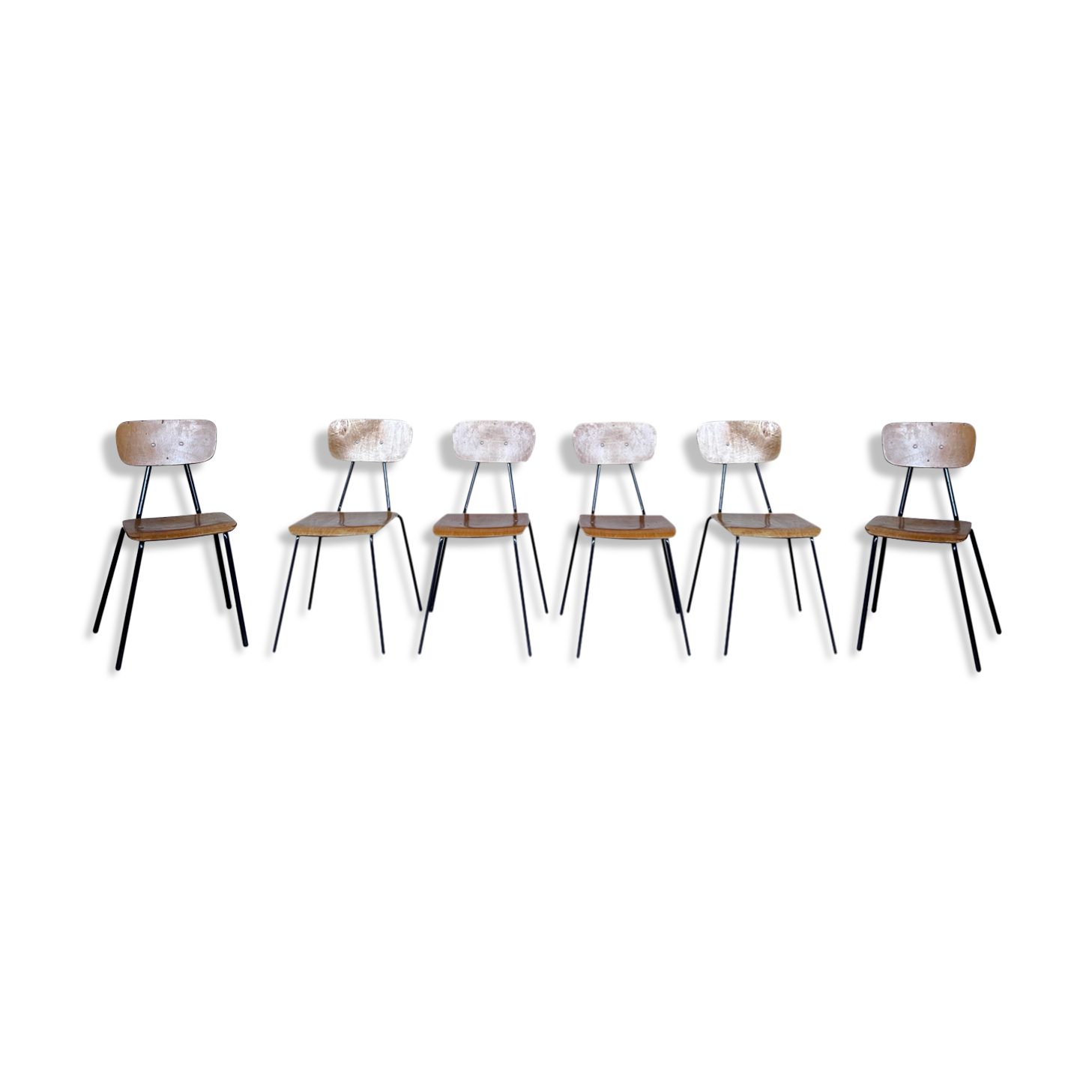 Série de 6 chaises vintage