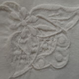 Old embroidered and crocheted tablecloth