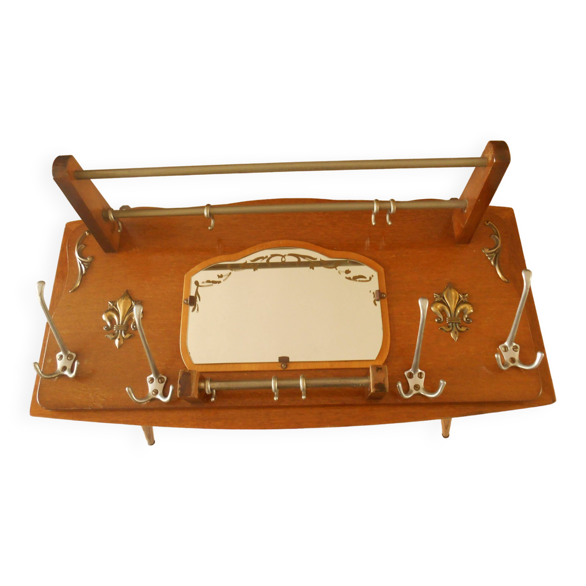 Vintage wall coat rack