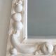 Unique decorative plaster mirror with fruit decorations