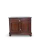 Commode Umbertino en acajou et noyer, 19e siècle.
