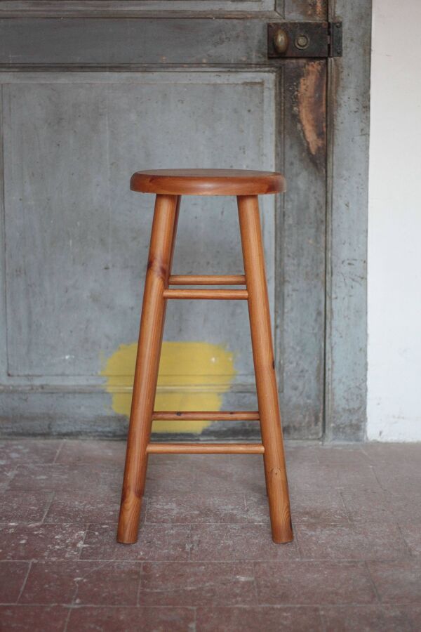 Tabouret vintage, tabouret bois , tabouret d'appoint, tabouret de bar