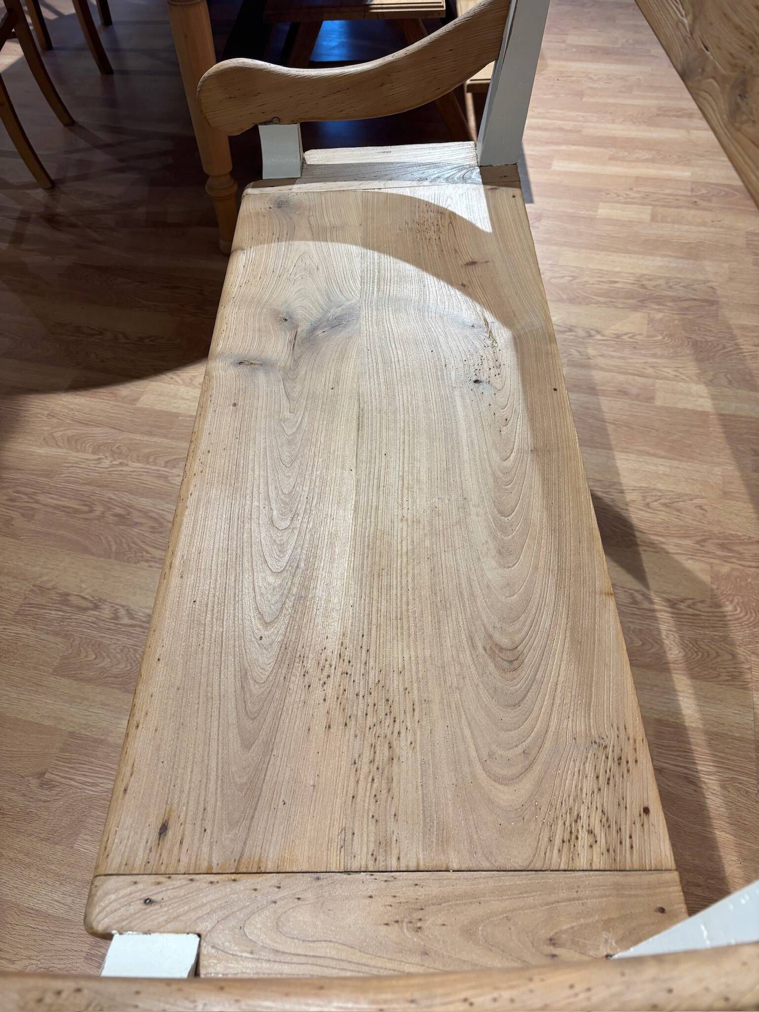 Redesigned wooden bench