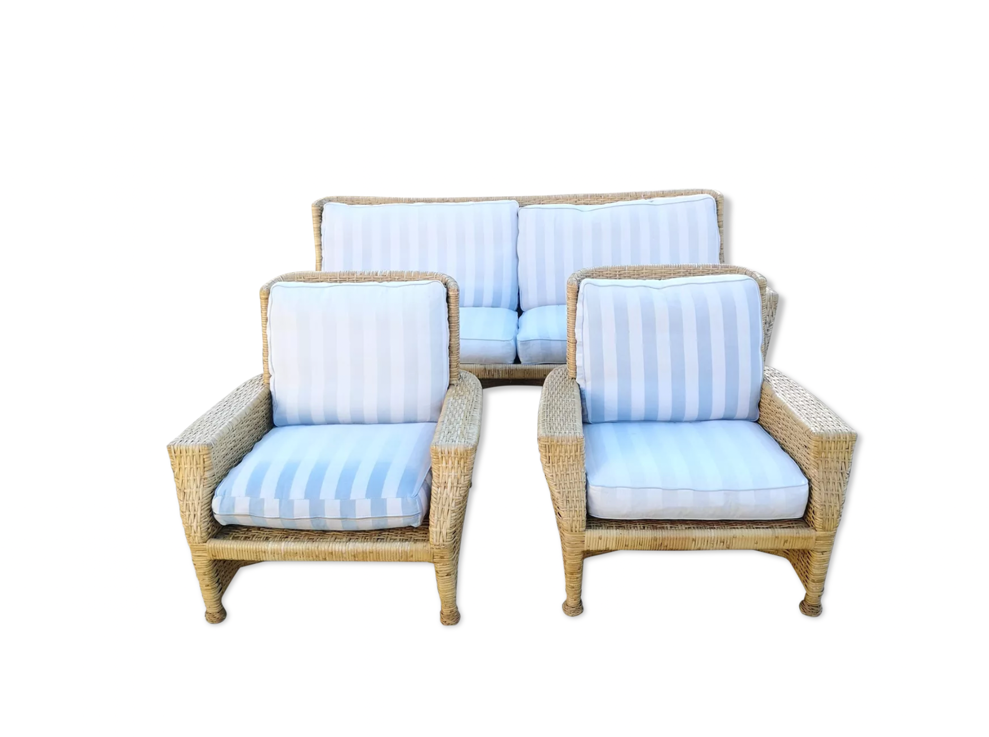 Vintage rattan lounge