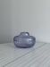purple crystal glass salad bowl