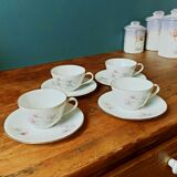 Four cups of Bavarian porcelain