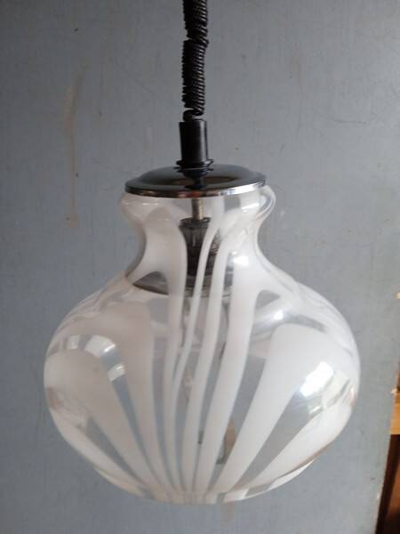 Designer suspension chandelier Murano ep 1970 design