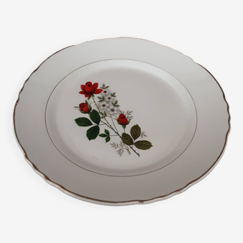 Round flat dish Moulin des loups