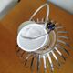Vintage stainless steel pendant light, 1990s
