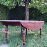 Table à volets en chêne ovale 190cm
