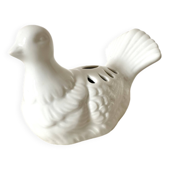 Colombe en céramique pique fleurs