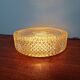 Ceiling or wall light in amber crystal and gilt metal, 1970