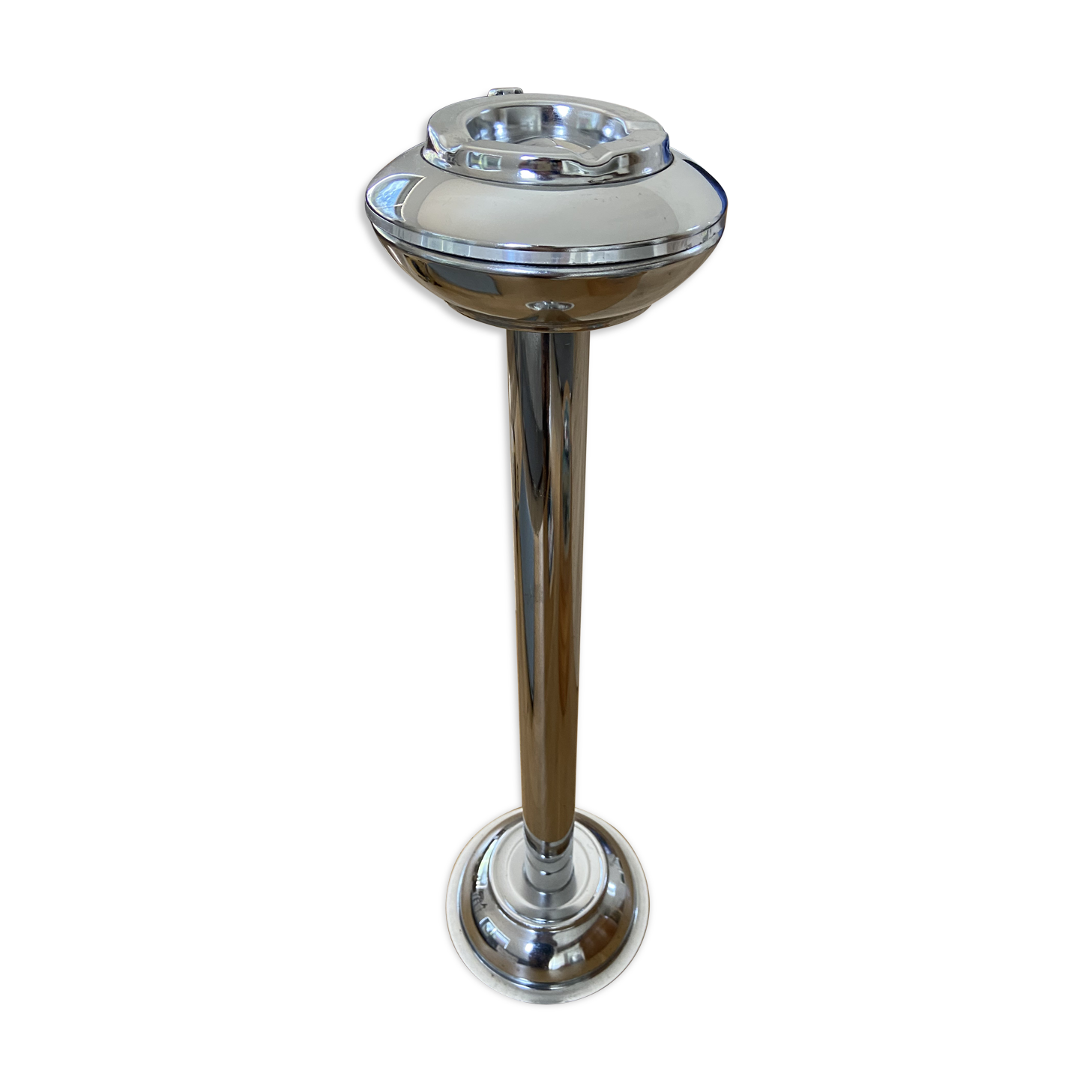 ALU vintage ART DECO pusher ashtray