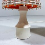 Set of 2 rattan table lamps, 1960’s