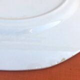 1940s Flat plate Earthenware Digoin Sarreguemines France model Odile