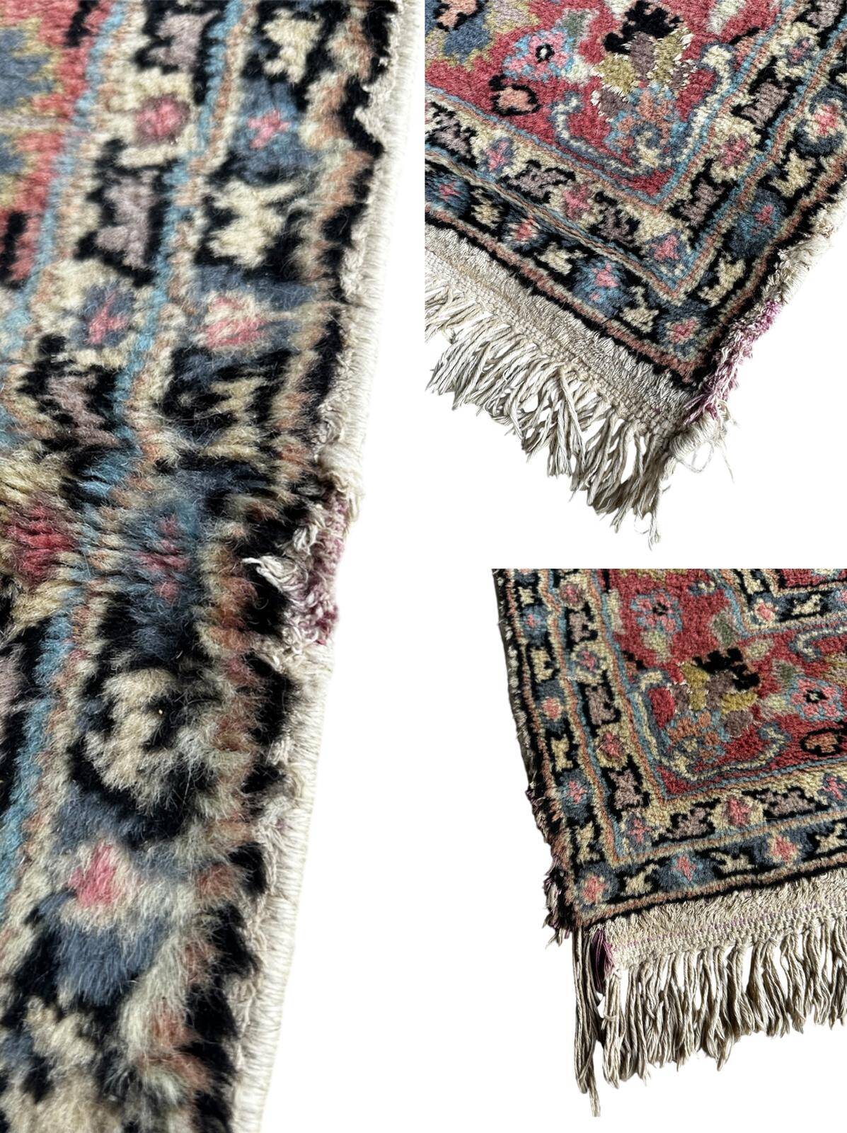 Handmade rug in wool and silk 120cm x 200cm