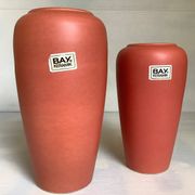 Pair of asymmetrical coral vases Bay Germany