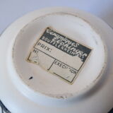 Cache pot par Elchinger 1950 abstrait noir et blanc