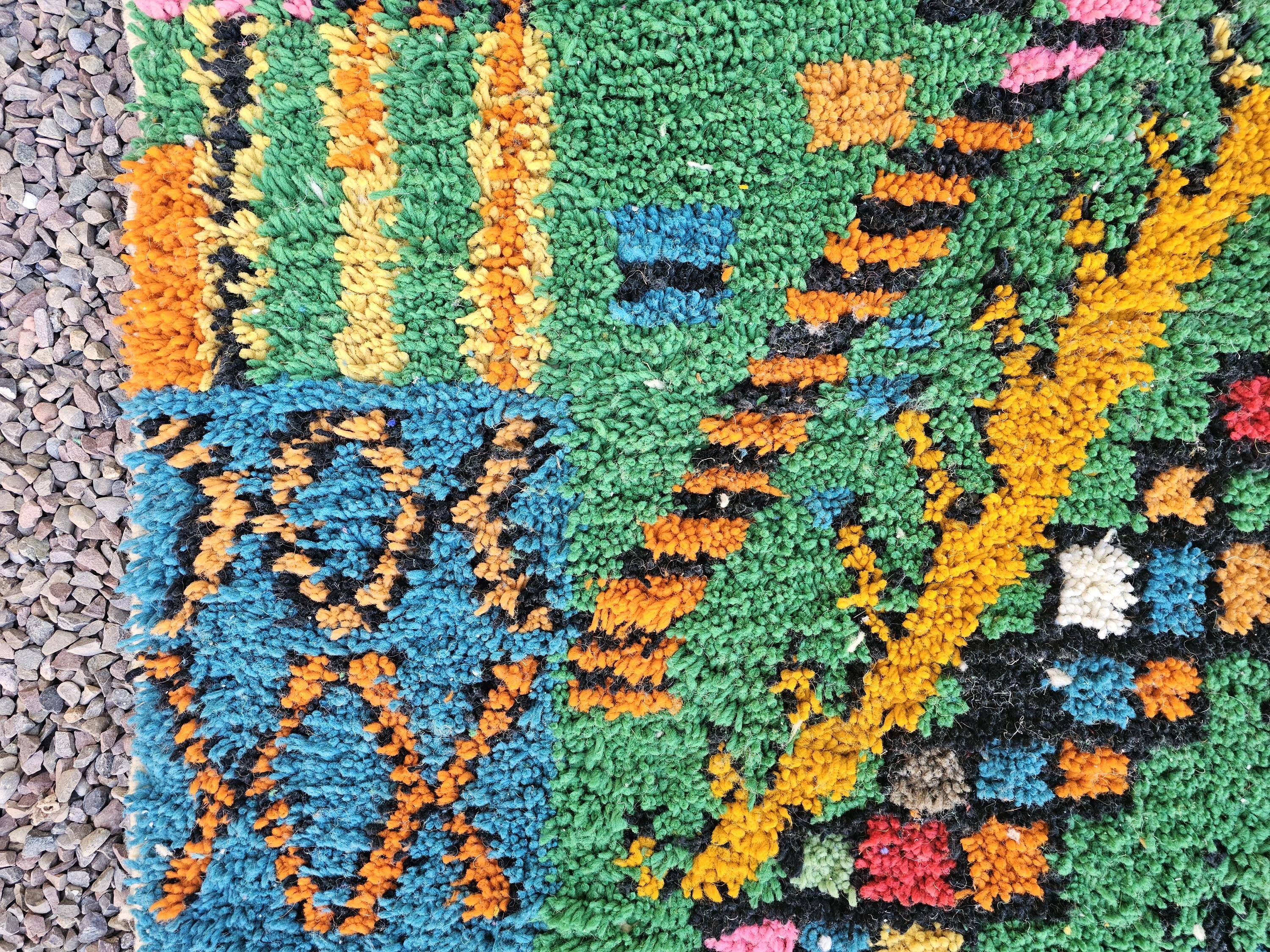 Unique handmade Berber rug 3x2 m