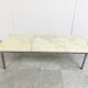 Vintage white marble coffee table, 1960s