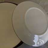set of 12 flat plates in Siena enameled earthenware by KMK Scandinavian 1965