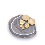 Empty pocket in gray agate, 1970s
