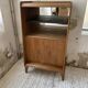 Meuble de rangement secrétaire chêne années 60