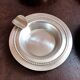 Box of 4 individual silver ashtrays in fine silver France