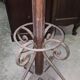 Tabouret d’atelier ancien bois et fer forgé – H 82 cm