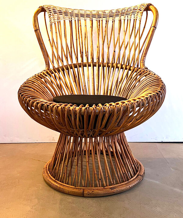 Paire de fauteuils Margherita design Franco Albini éditées par Bonacina