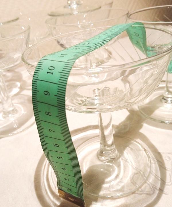 Lot de 10 coupes à champagne cristal taillé
