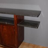 Art deco period console in exotic wood and marble circa 1930