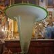 Lampe en verre et métal de style Art déco