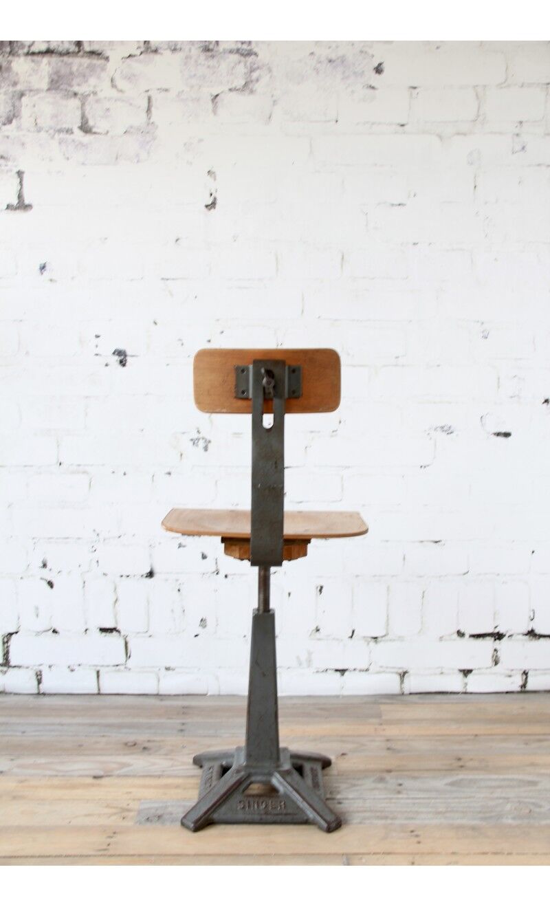 Chaise réglable "singer" avec dossier