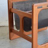 Teak magazine rack by Aksel Kjersgaard for Salin Møbler, 1960s.