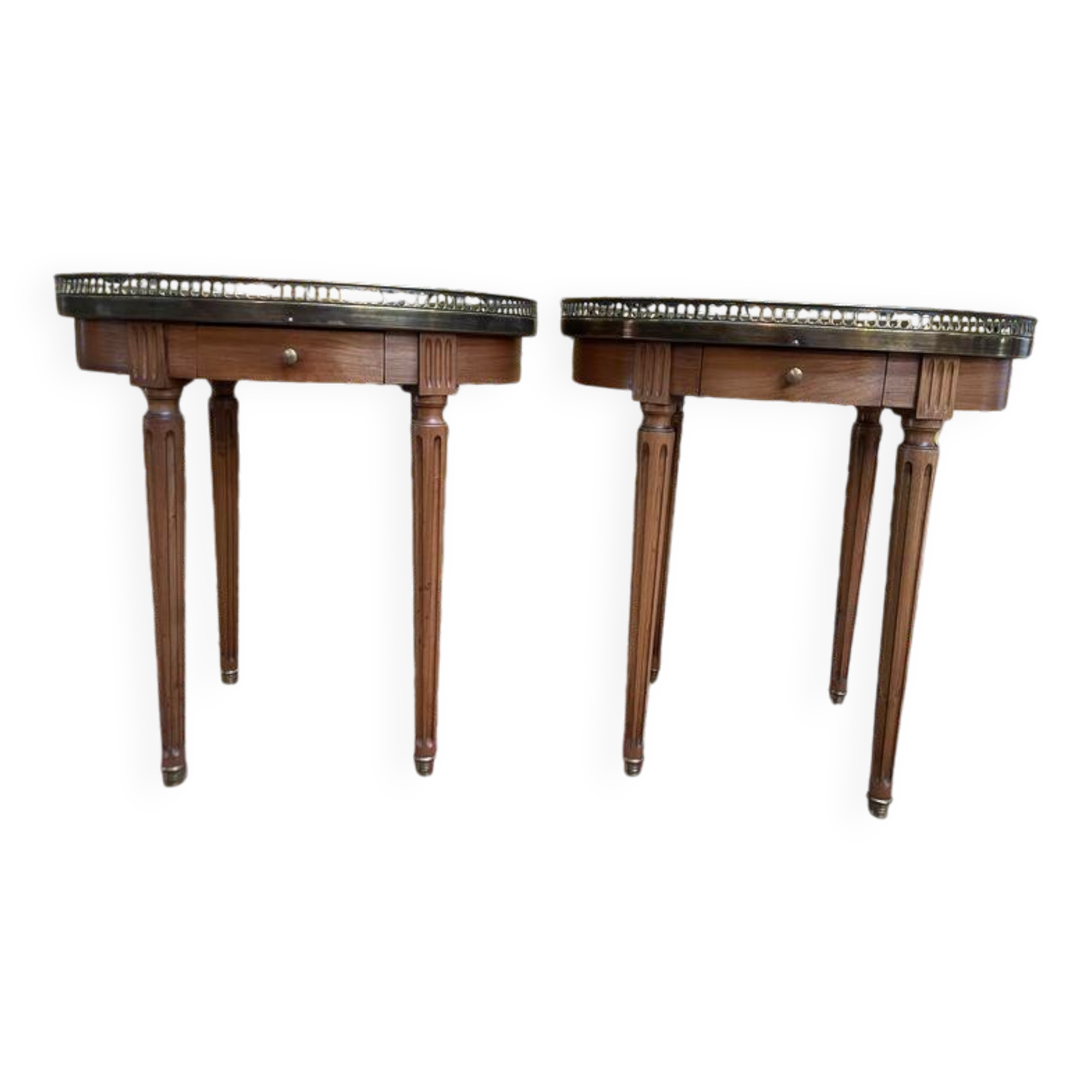 Pair of Louis XVI style bedside tables