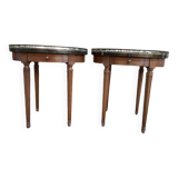 Pair of Louis XVI style bedside tables
