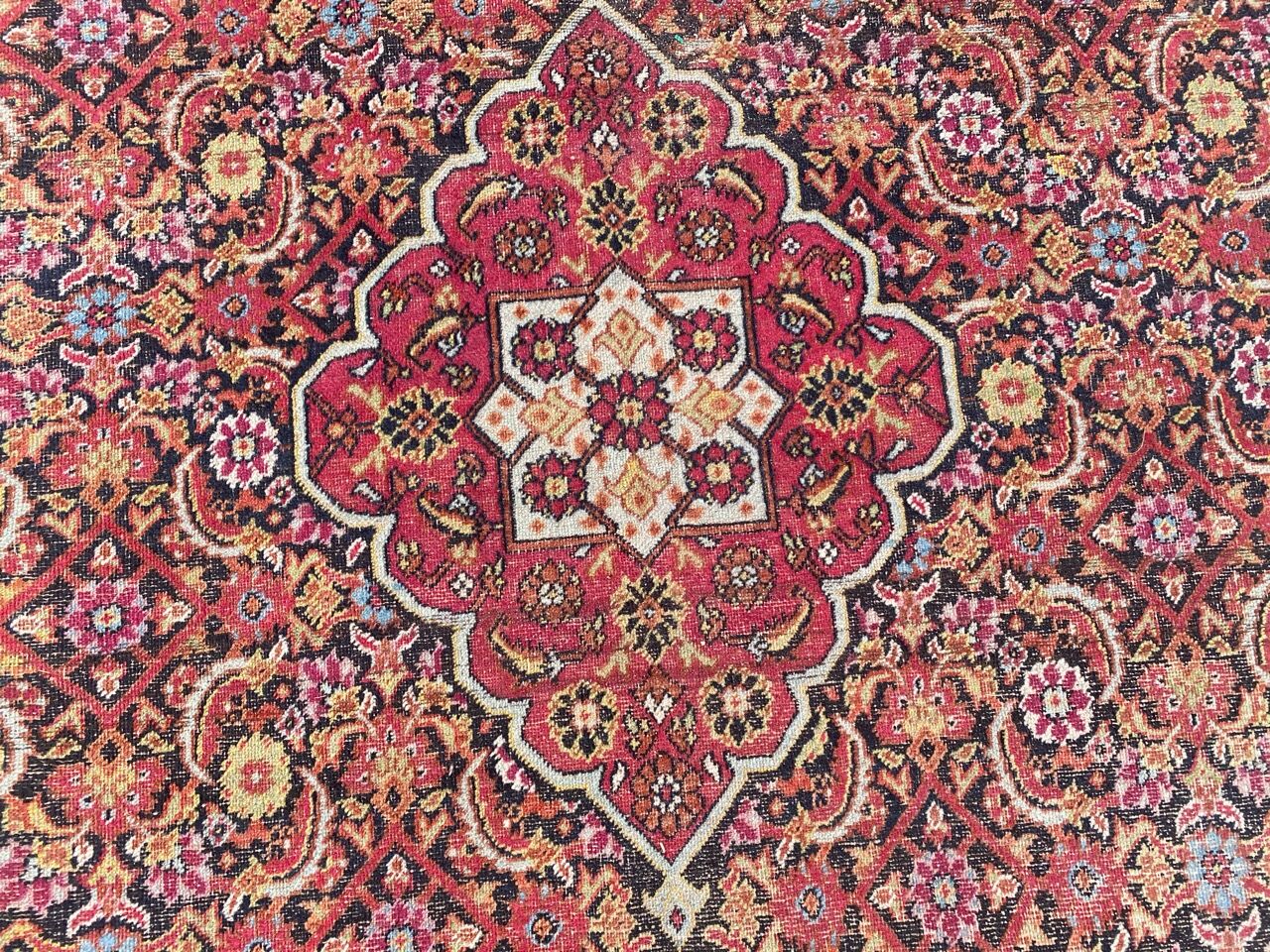 Old Persian carpet Dorokhsh khorasan from the early 19th century 200x400 cm