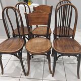 Suite of 6 chairs from Bistrot Baumann and Fischel 1920s