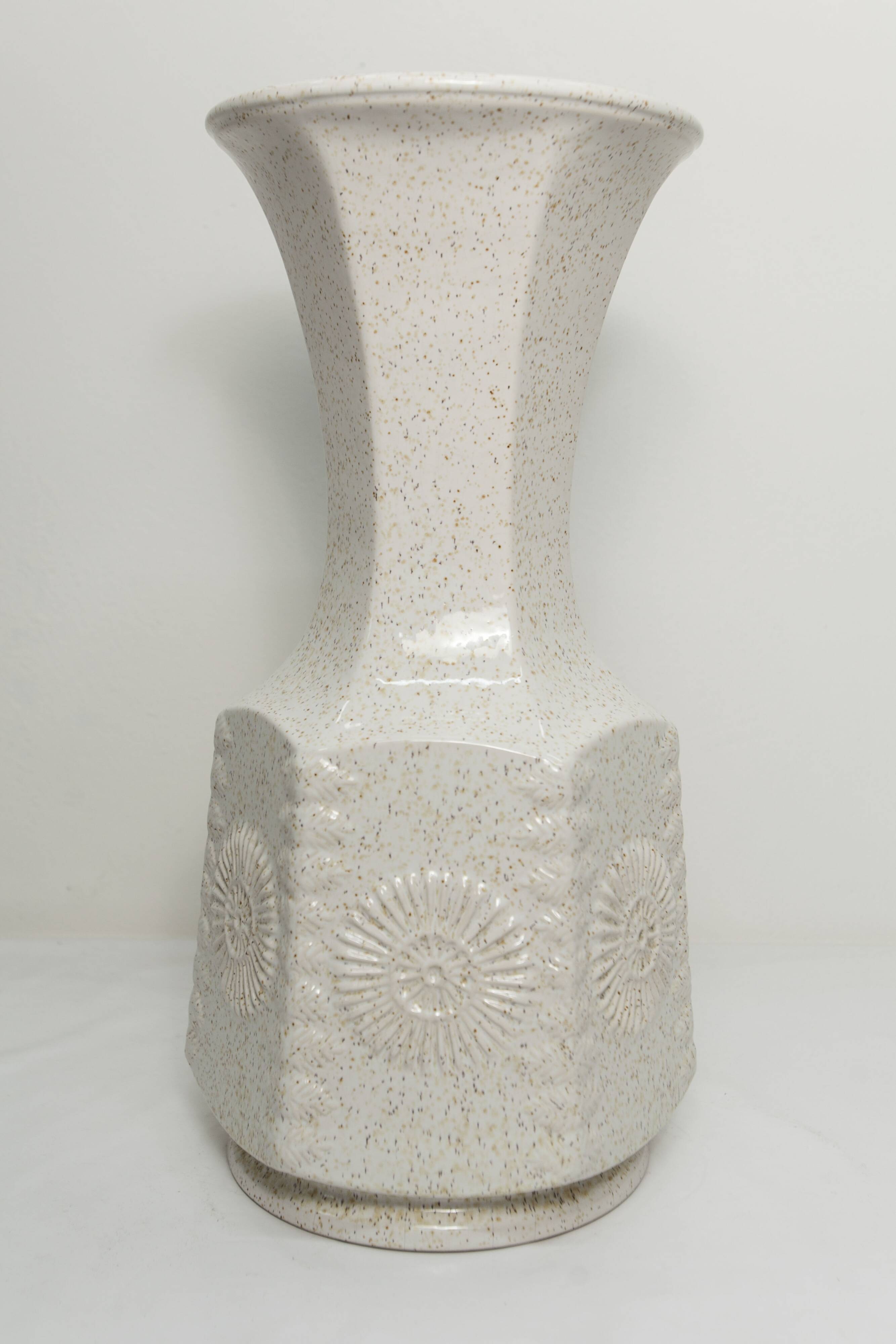 Grand vase céramique 1960 allemand 50cm