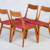 Boomerang Dining Chairs by Alfred & Erik Christensen for Slagelse Møbelværk, 1960s, Set of 4