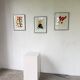 Set de 3 cadres avec lithographies Casimir Malevic